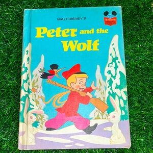 Vintage Disney Book "Peter and the Wolf" Written in 1974